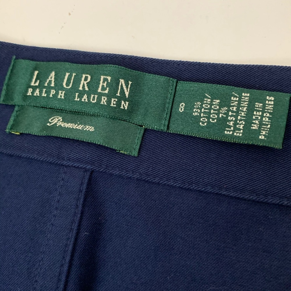 Lauren Ralph Lauren Skirt • 8 Navy • Side Buttons - Picture 5 of 5
